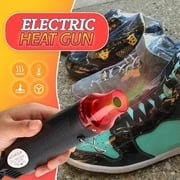 Outlet Sale Heat Gun Multifunctional Hot Air Gun 220V Hot Air Gun Black - Flat Plug, Electrical Tools, Black, Weight: 264G, Material: Plastic, Diy Heat Plug, 1 × Heat Gun, Kpamnxio